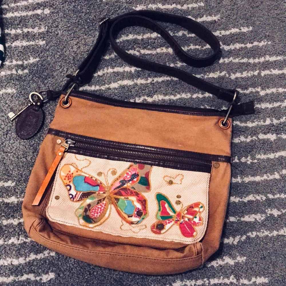 Fossil Butterfly Crossbody
